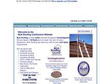 Tablet Screenshot of mjaroofing.com